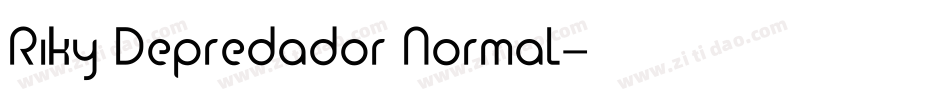 Riky Depredador Normal字体转换